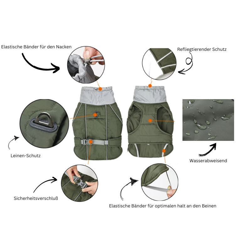 Hunde Luxus Winterjacke